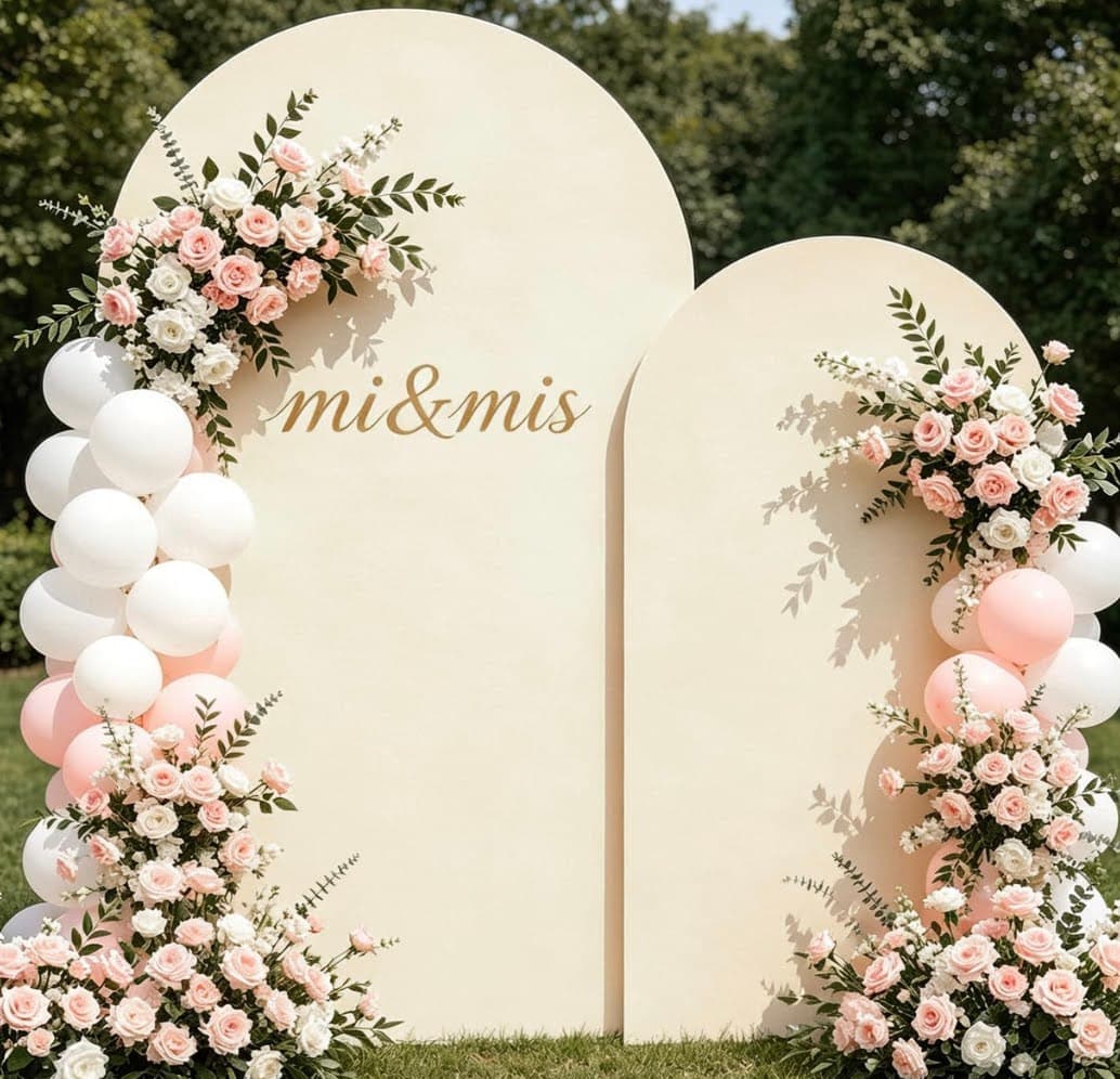 Photo Backdrop Arch Frame (Set of 2) 2